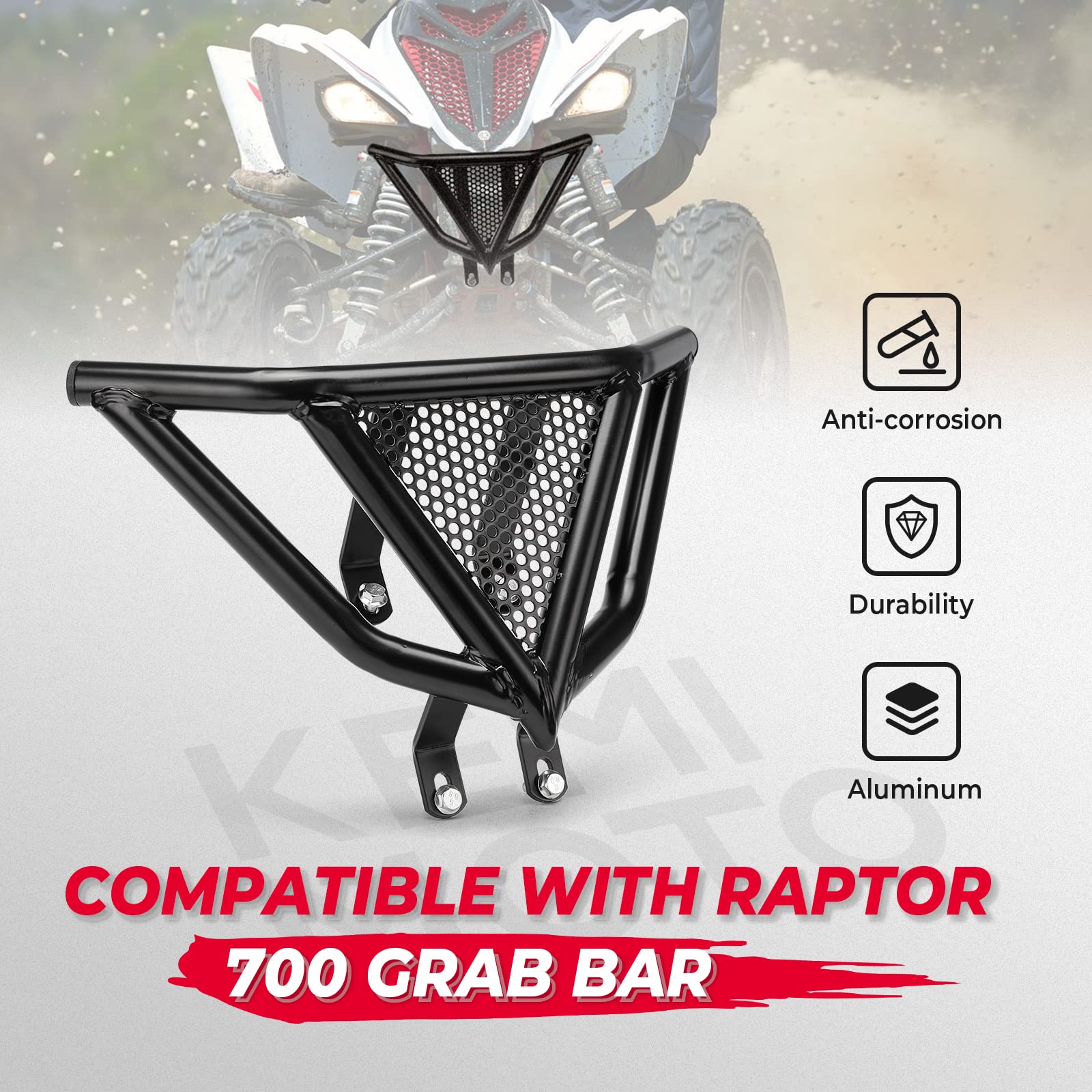 Front Bumper for Yamaha Raptor 700 700R 2006-2022 - Image 2