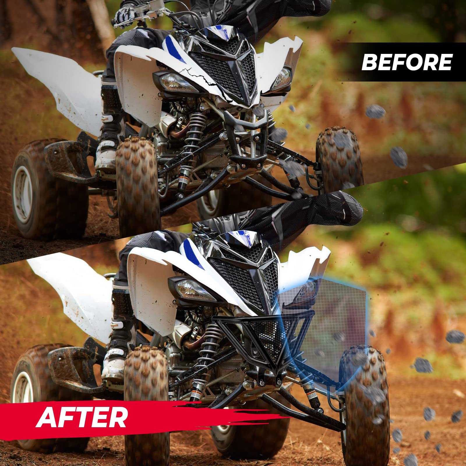 Front Bumper for Yamaha Raptor 700 700R 2006-2022 - Image 4