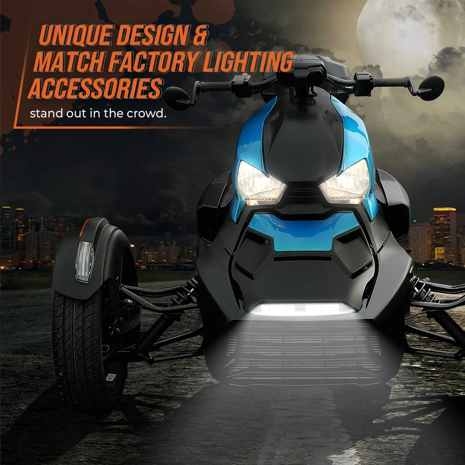 Front Bumper Light Bar For Can-Am Ryker 600, 900 - Image 2