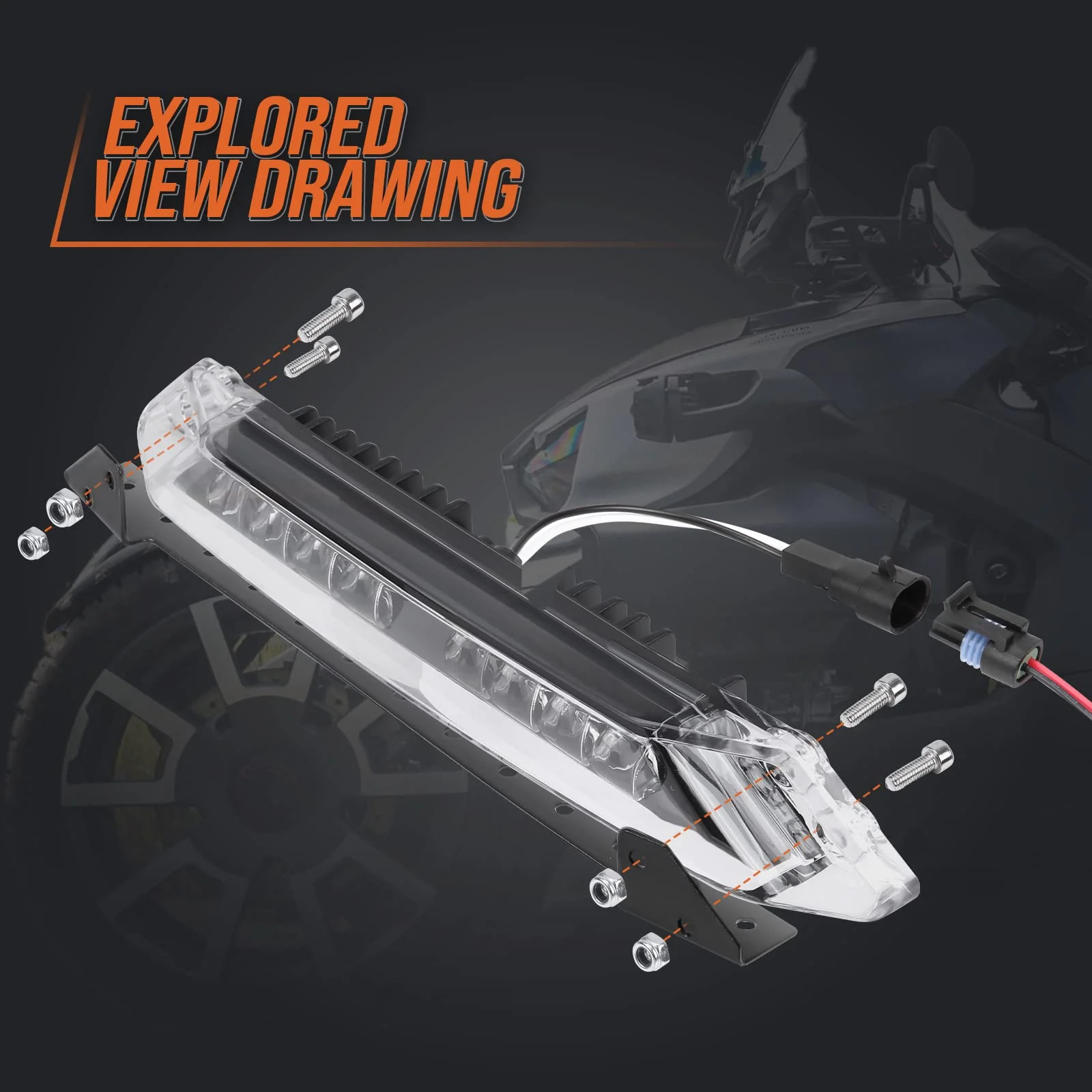 Front Bumper Light Bar For Can-Am Ryker 600, 900 - Image 5