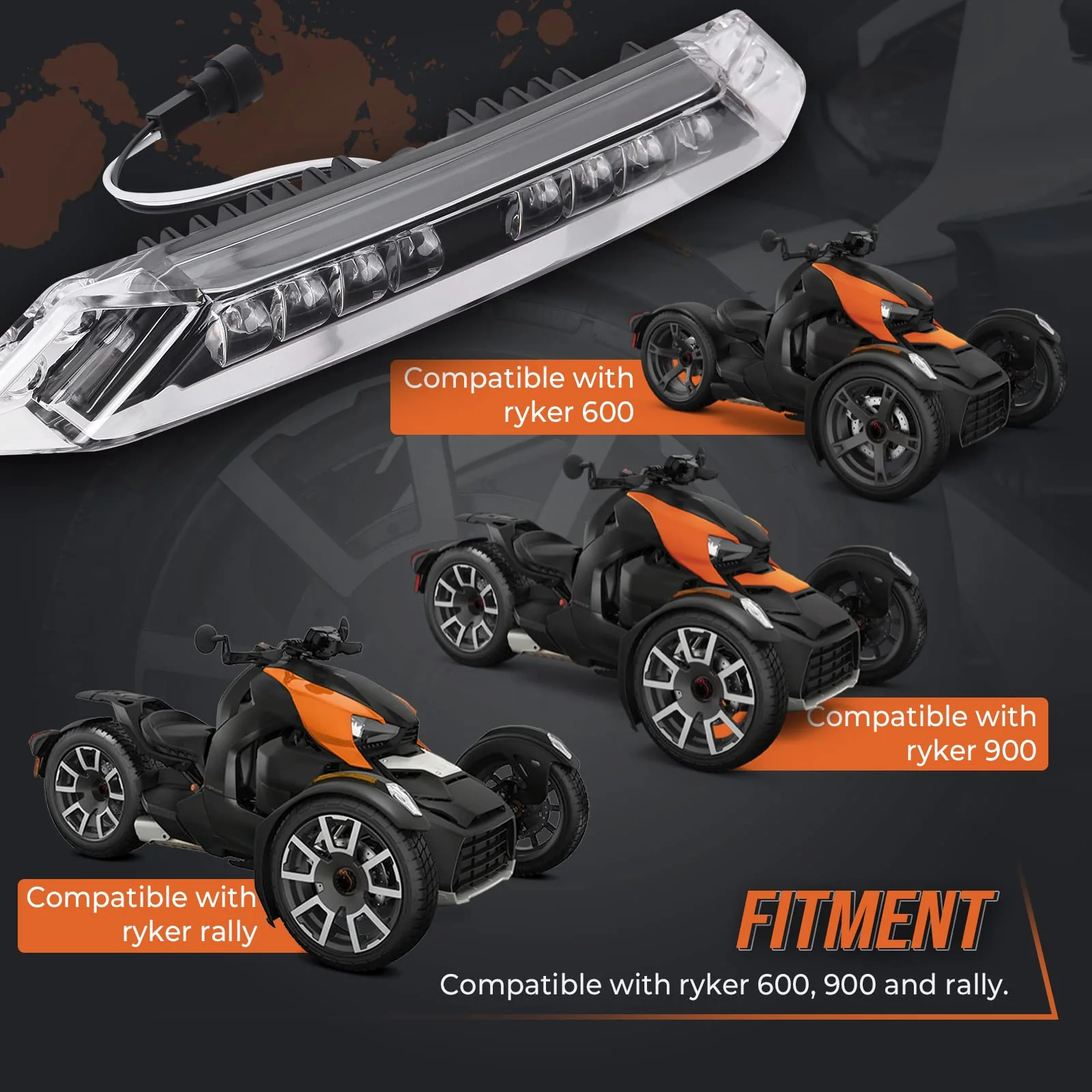 Front Bumper Light Bar For Can-Am Ryker 600, 900 - Image 7