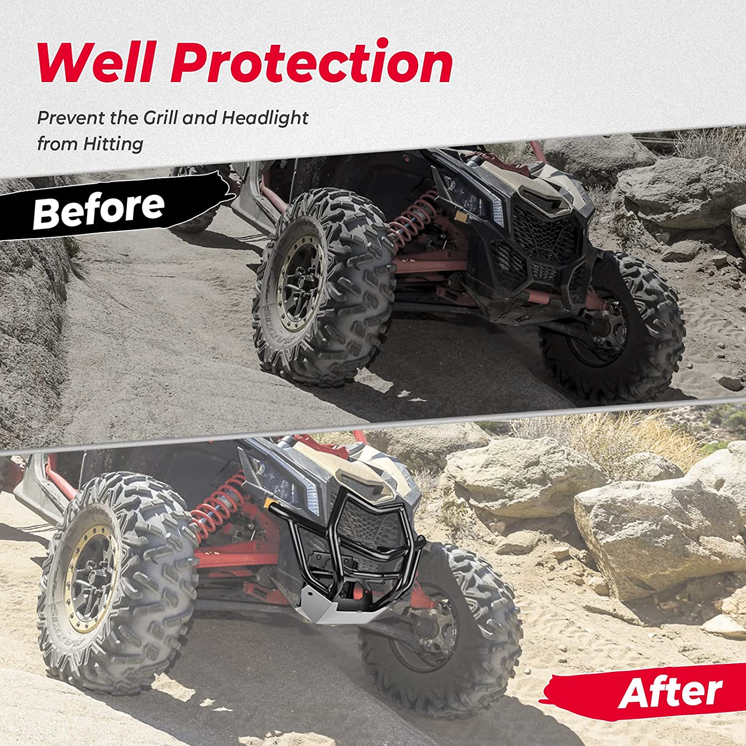 Front Bumpers & 4 pcs Hard Roof For Can-Am Maverick X3 MAX - Image 4