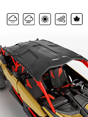 Front Bumpers & 4 pcs Hard Roof For Can-Am Maverick X3 MAX - Image 9