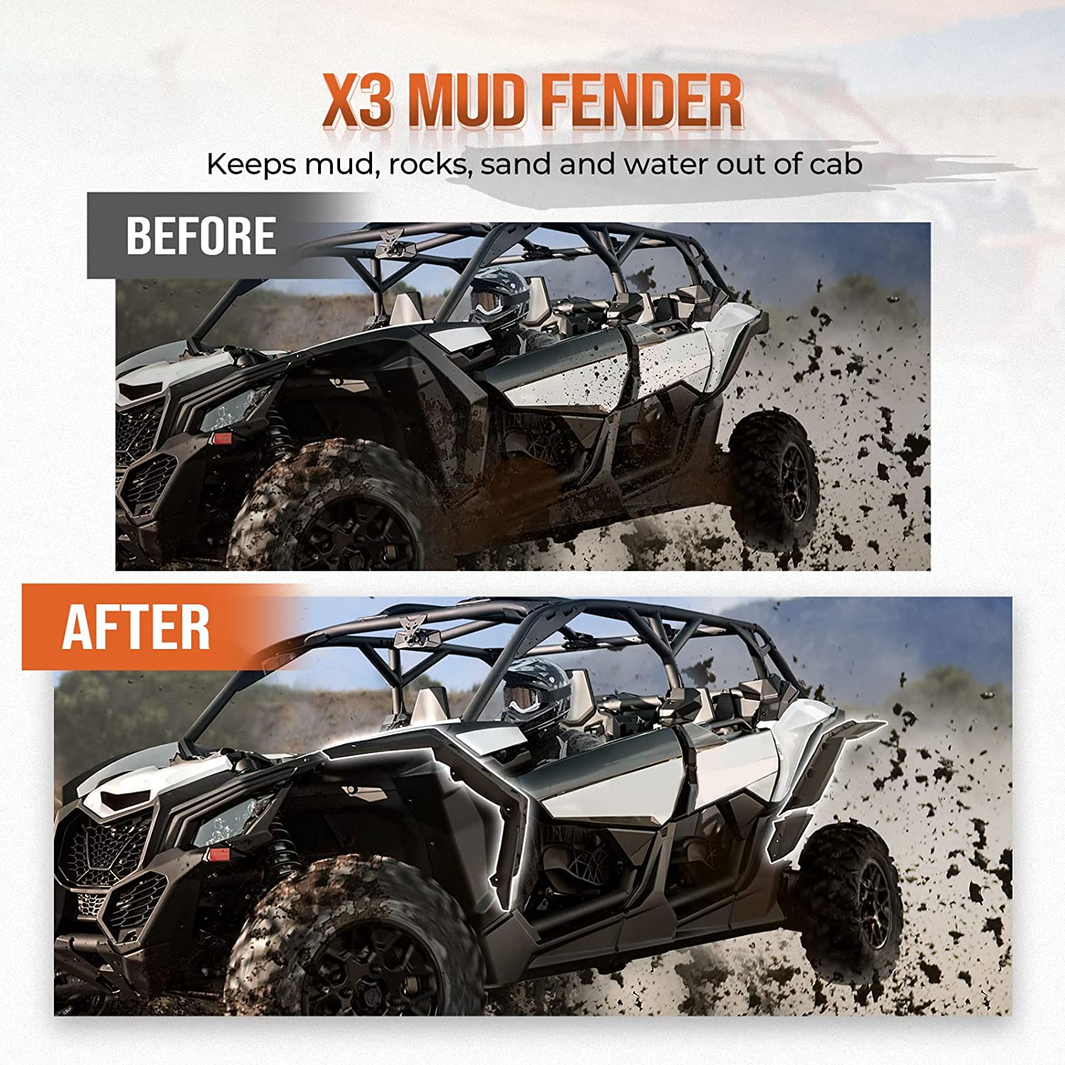 Front Bumpers & Mud Fender Flares for Can-Am Maverick X3 - Image 11