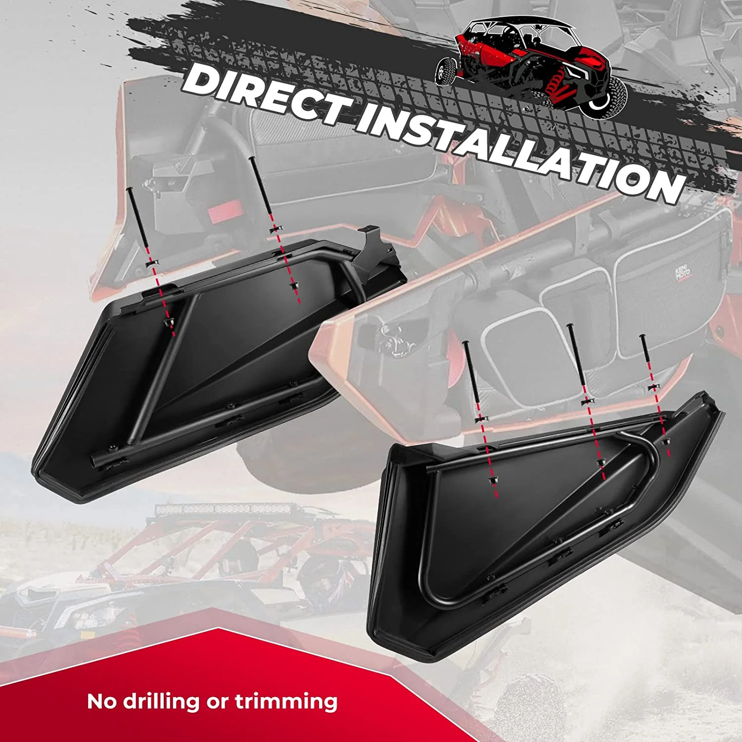 Front Bumpers & Lower Door Inserts For Can-Am Maverick X3 MAX - Image 12