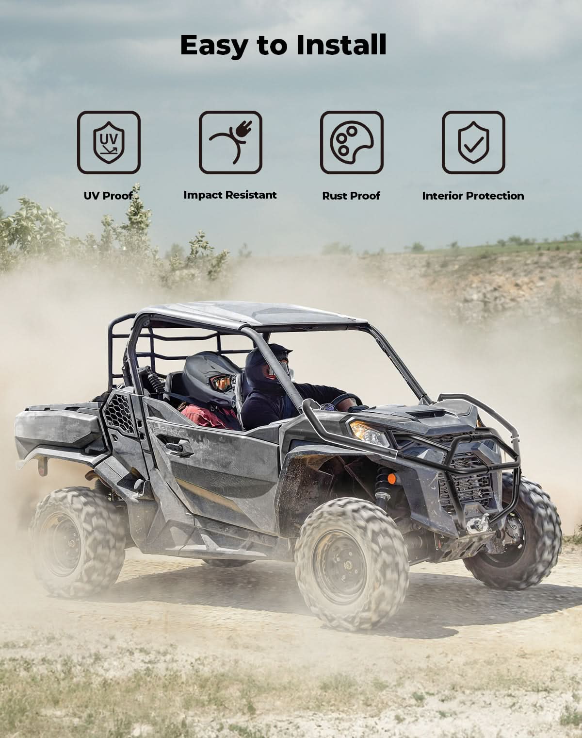 Front Corner Bumper for Can-Am Commander 2021+ - Image 5