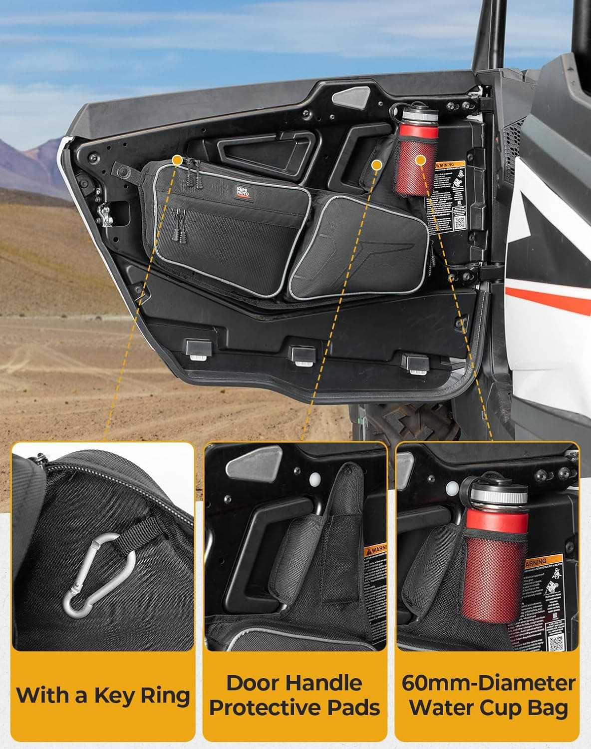 Front Door Bag for Polaris RZR XP 1000/4 1000 2024-2025 - Image 3