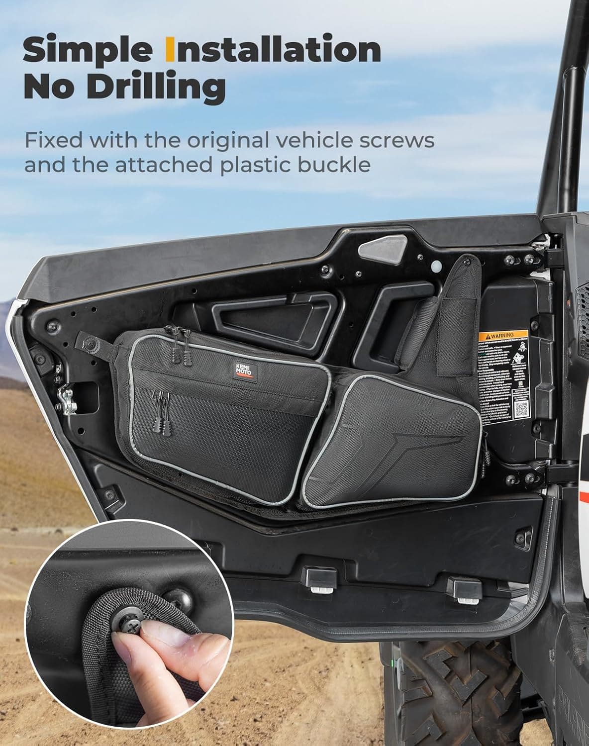 Front Door Bag for Polaris RZR XP 1000/4 1000 2024-2025 - Image 7