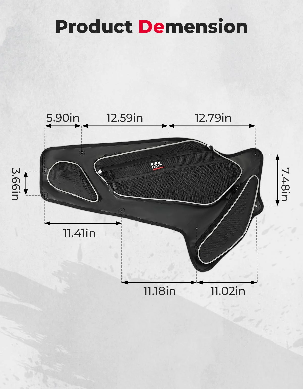Front Door Bags With Knee Pads for Polaris RZR PRO XP/4, PRO R/4, Turbo R/4 - Image 7