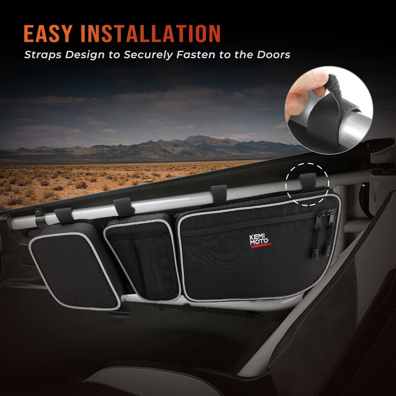 Front Door Storage Bags & Spare Tire Mount for Can-Am Maverick X3/MAX - Image 8