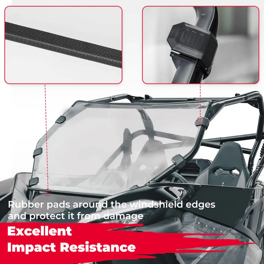 Front Full & Rear Windshield Scratch Resistant for CFMOTO ZForce 950 - Image 4