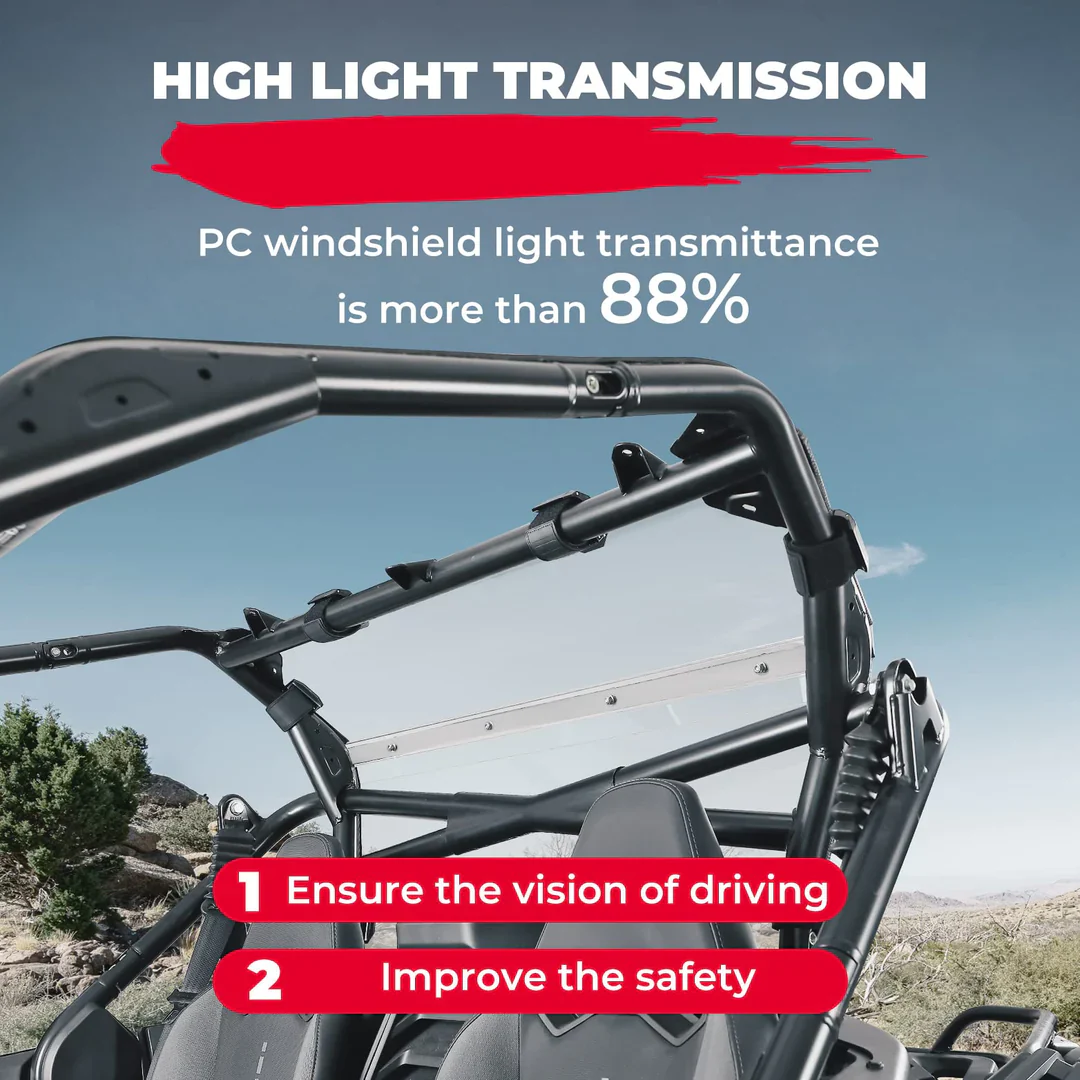 Front Full & Rear Windshield Scratch Resistant for CFMOTO ZForce 950 - Image 6