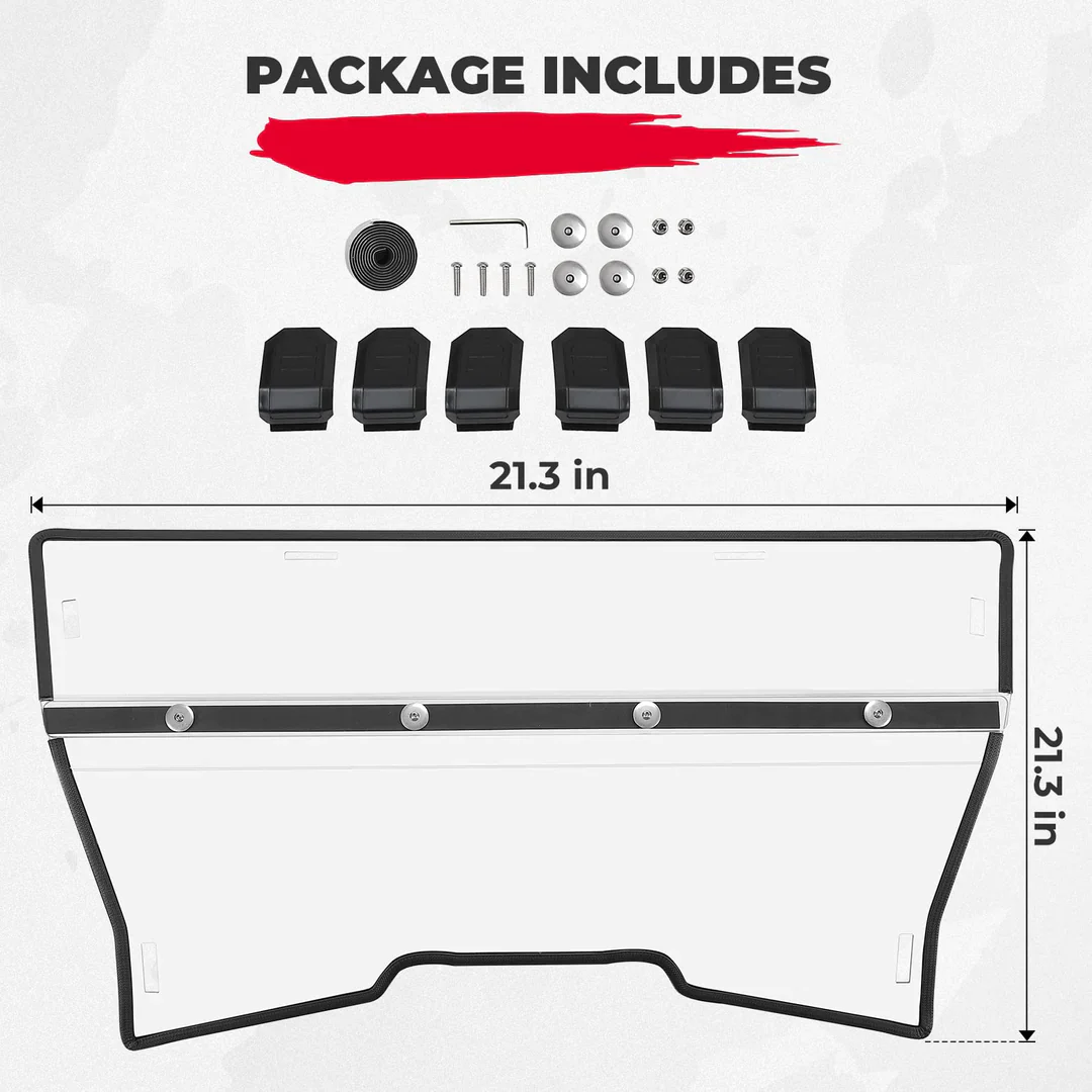 Front Full & Rear Windshield Scratch Resistant for CFMOTO ZForce 950 - Image 7
