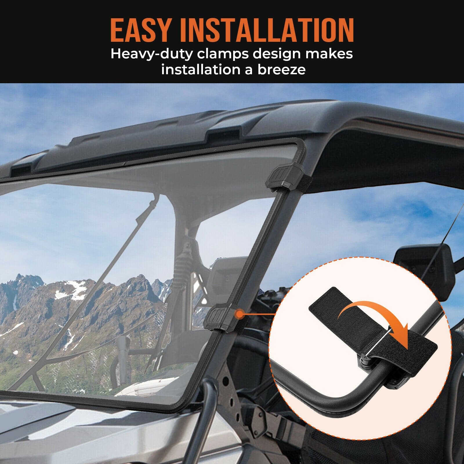 Front Full Windshield for Can Am Defender HD 5 /8 /10 /MAX - Image 6