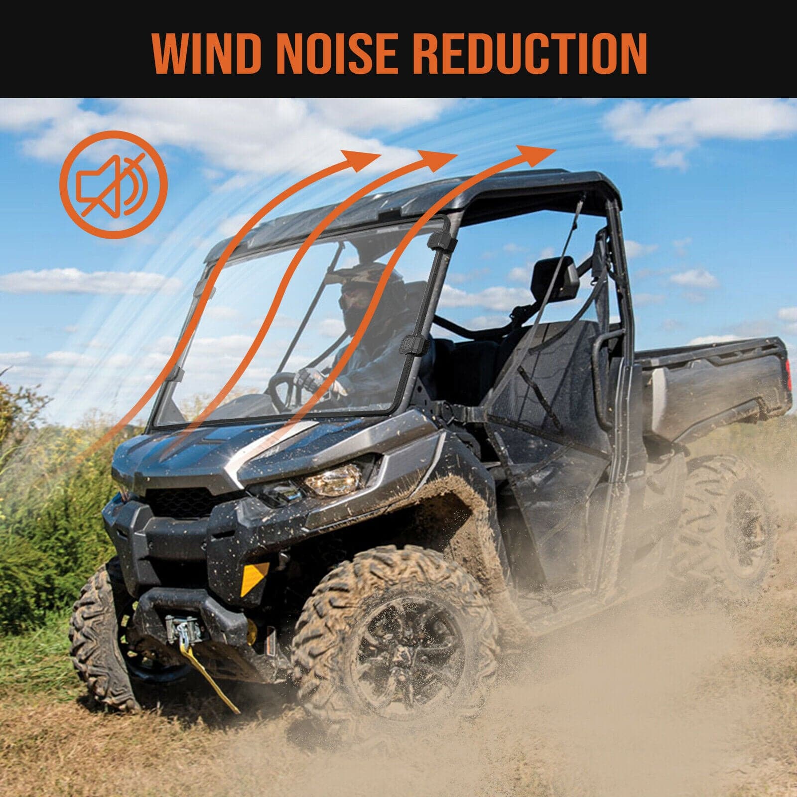 Front Full Windshield for Can Am Defender HD 5 /8 /10 /MAX - Image 7