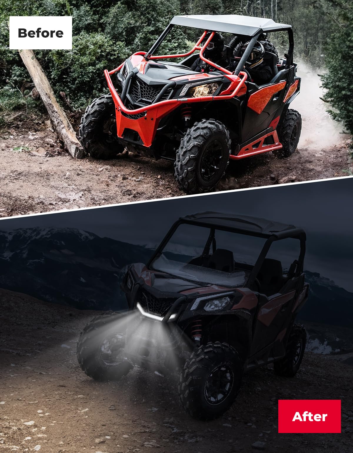 Front Grille Light, LED Accent Light for Can-Am Maverick Trail Sport - Image 4