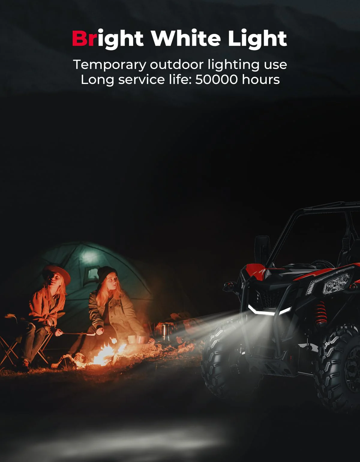 Front Grille Light, LED Accent Light for Can-Am Maverick Trail Sport - Image 6