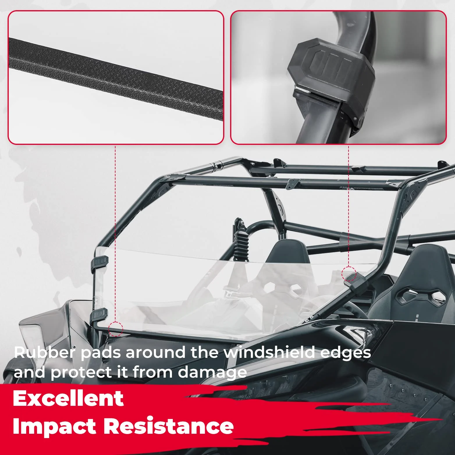 Front Half Windshield for CFMOTO ZForce 950 - Image 4