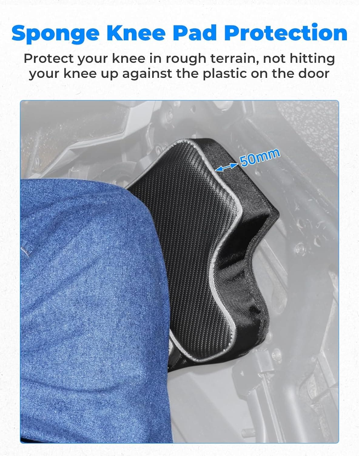 Front Lower Door Bags with Knee for Polaris General 1000/4 2016-2024, 2PCS - Image 3