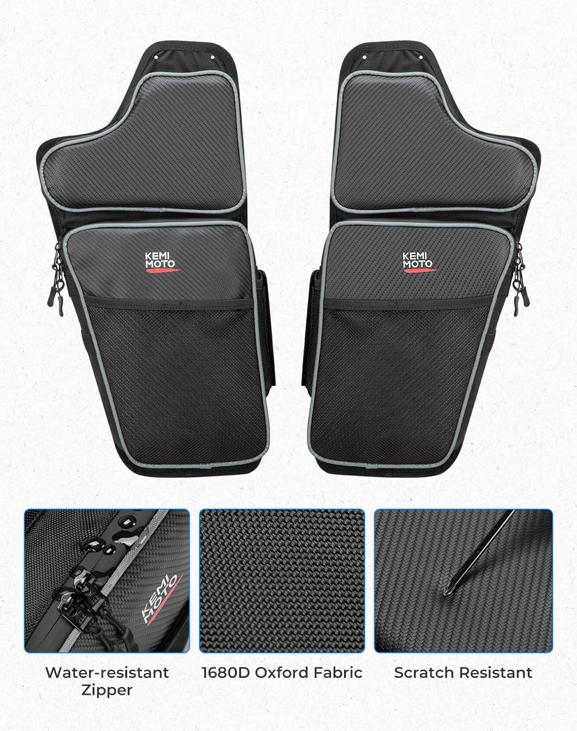 Front Lower Door Bags with Knee for Polaris General 1000/4 2016-2024, 2PCS - Image 5