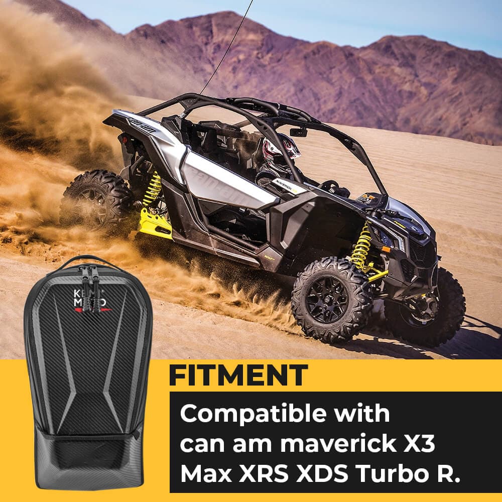 Front Lower Door Inserts & Center Storage Bag For Can-Am Maverick X3 - Image 14