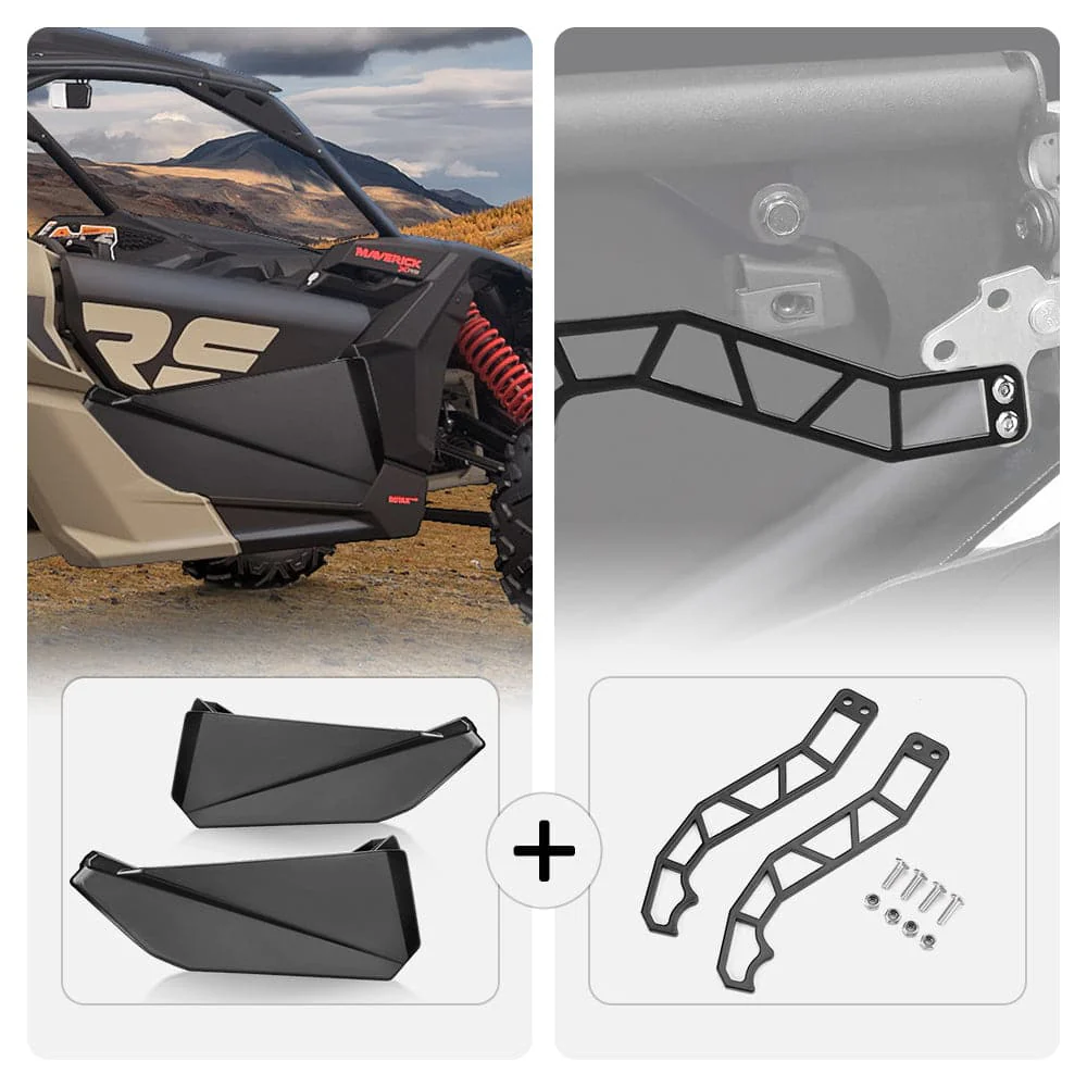 Front Lower Door Inserts & Door Handle For Can-Am Maverick X3 - Image 10