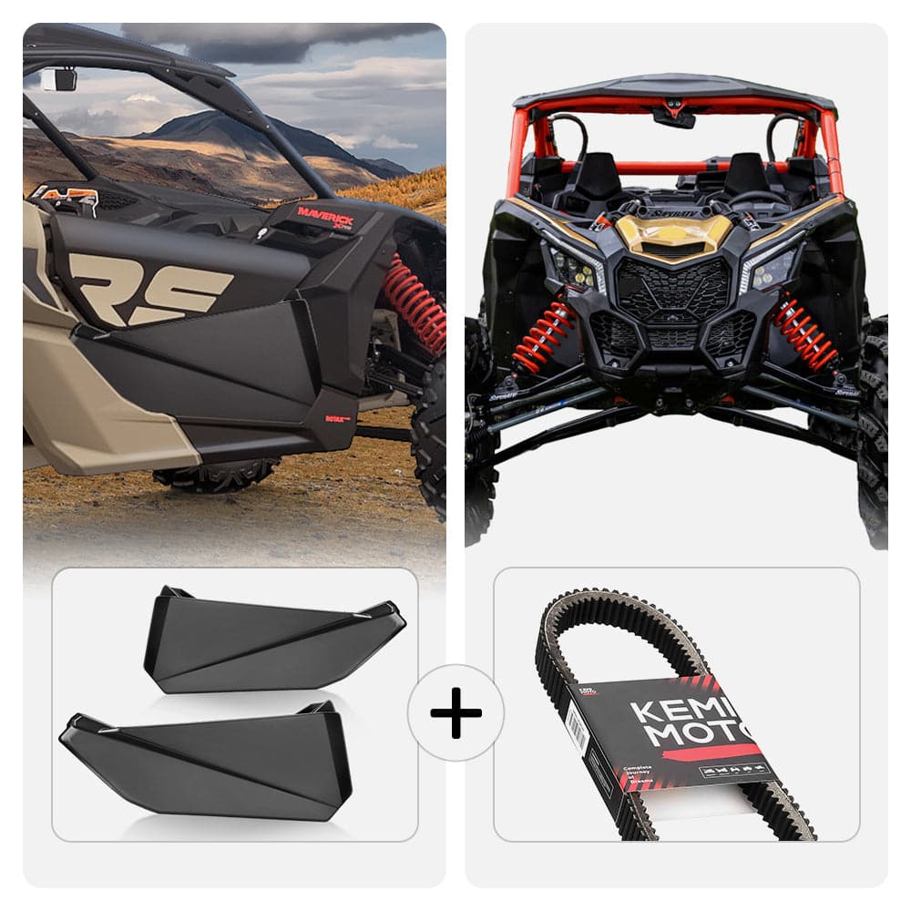 Front Lower Door Inserts & Heavy Duty Belts For Can-Am Maverick X3 - Image 16