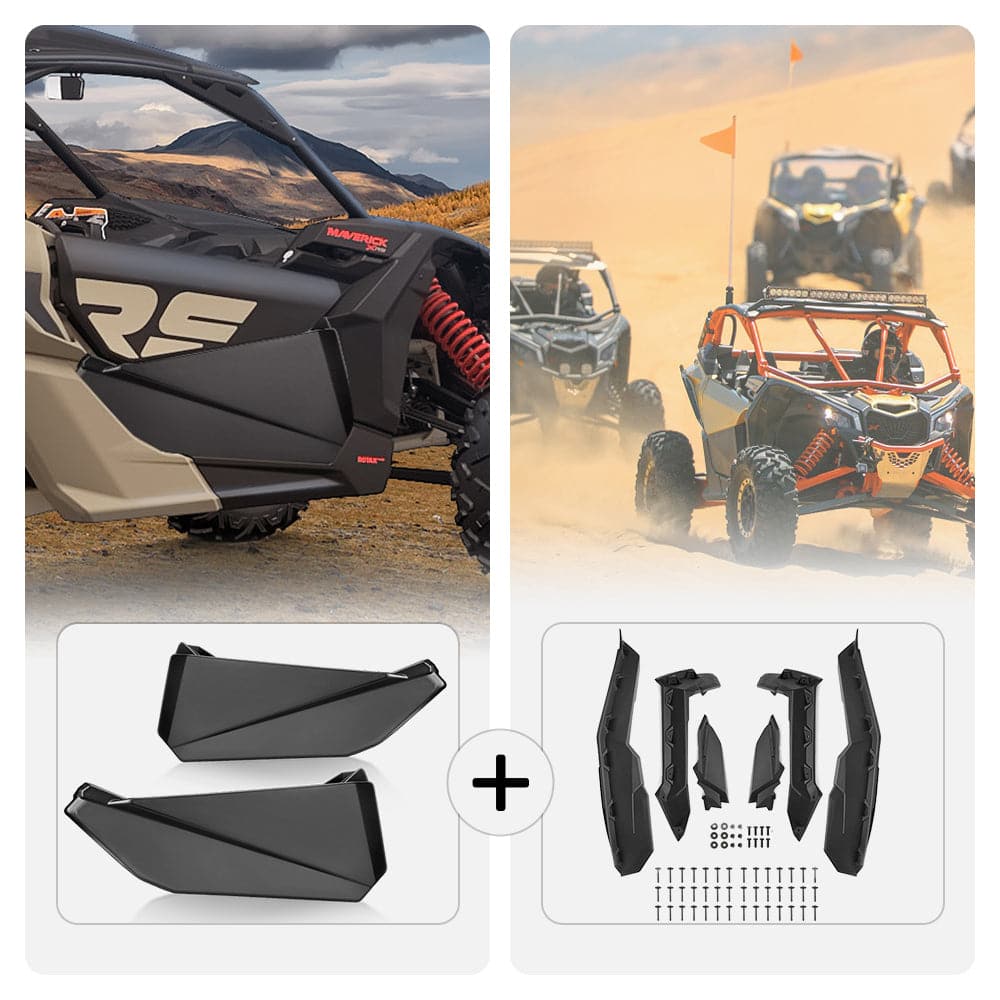 Front Lower Door Inserts & Mud Fender Flares for Can-Am Maverick X3 - Image 12