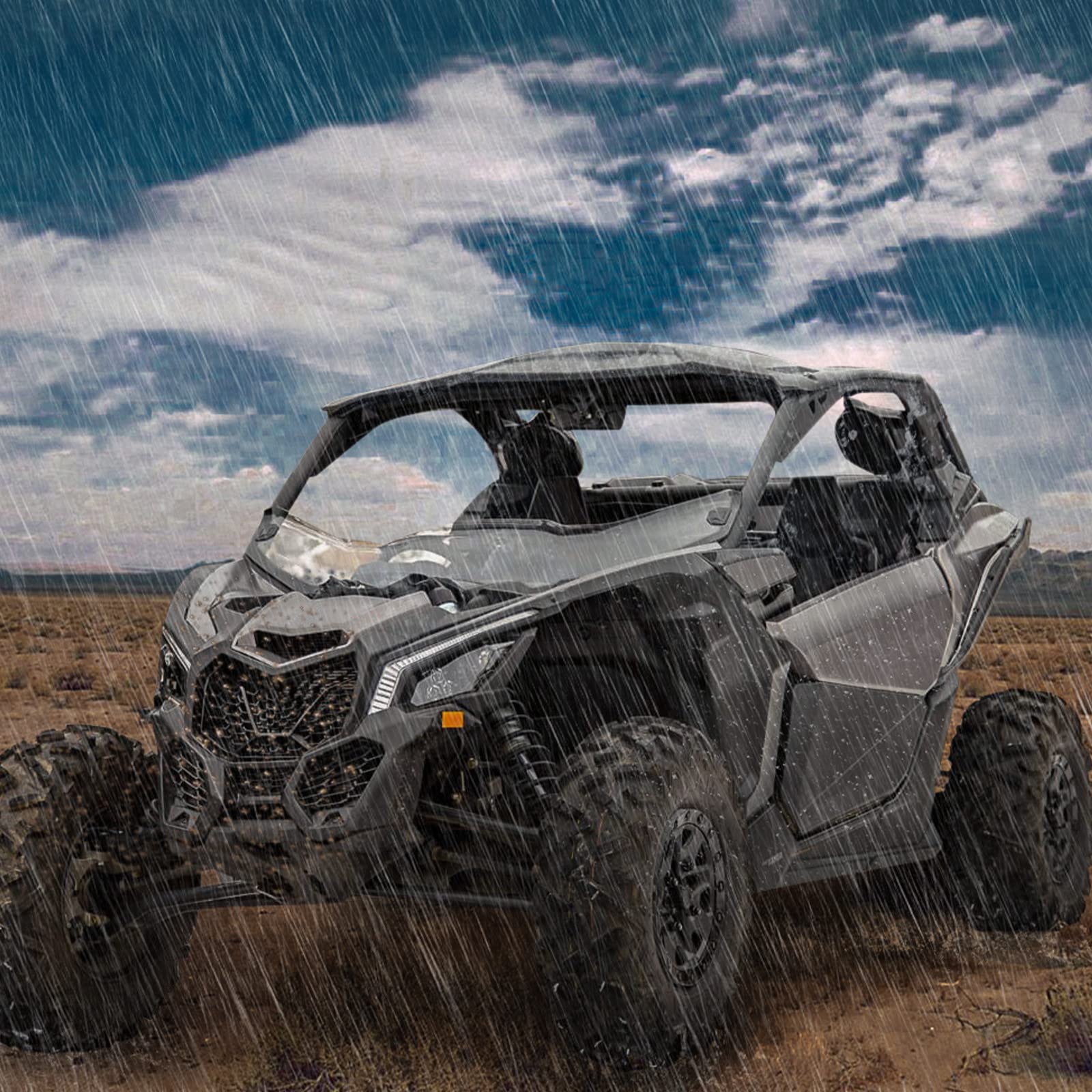 Front Lower Door Inserts & Plastic Roof For Can-Am Maverick X3 - Image 13