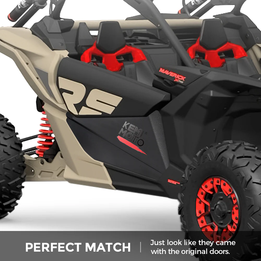 Front Lower Door Inserts & Plastic Roof For Can-Am Maverick X3 - Image 7