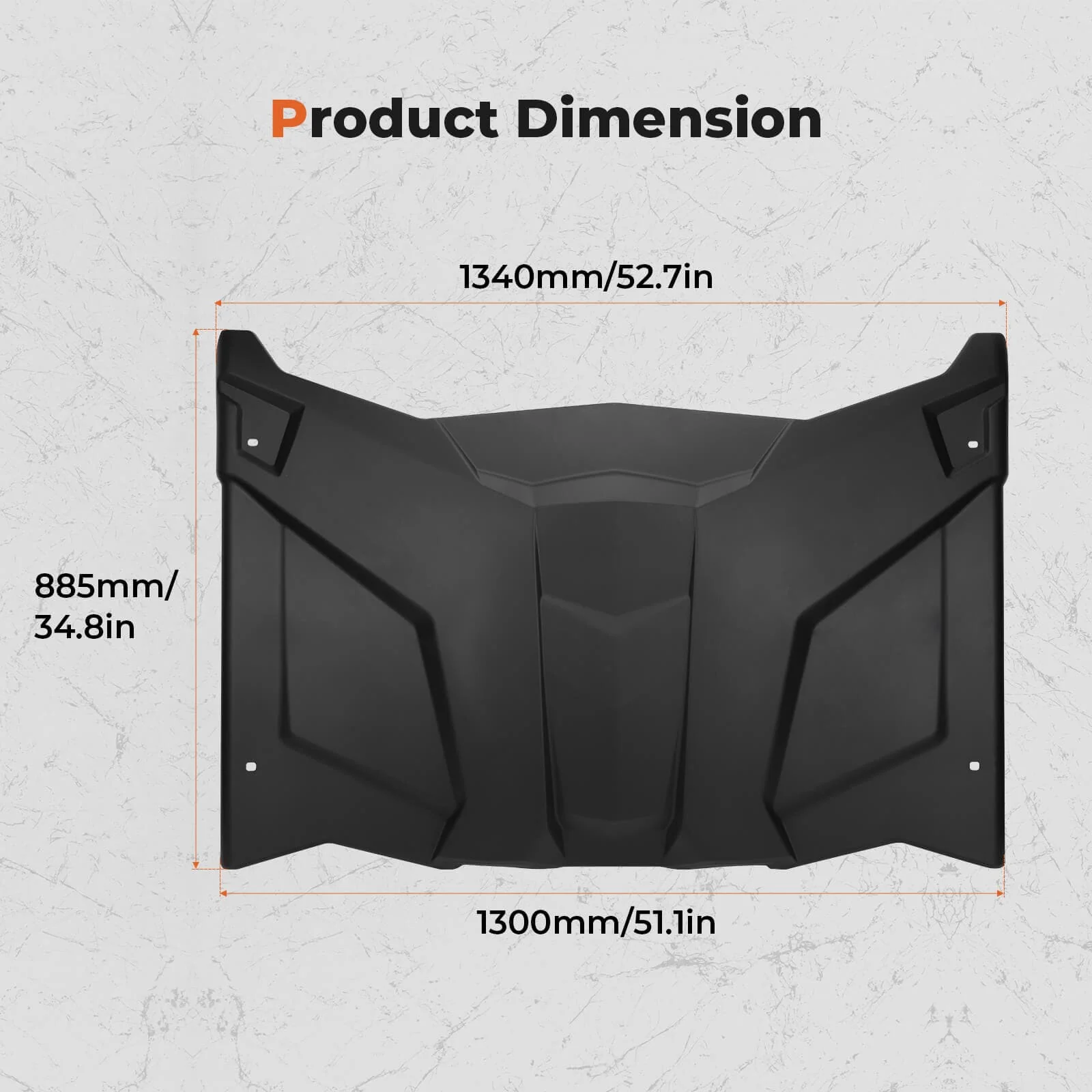 Front Lower Door Inserts & Roof For Can-Am Maverick X3 - Image 13