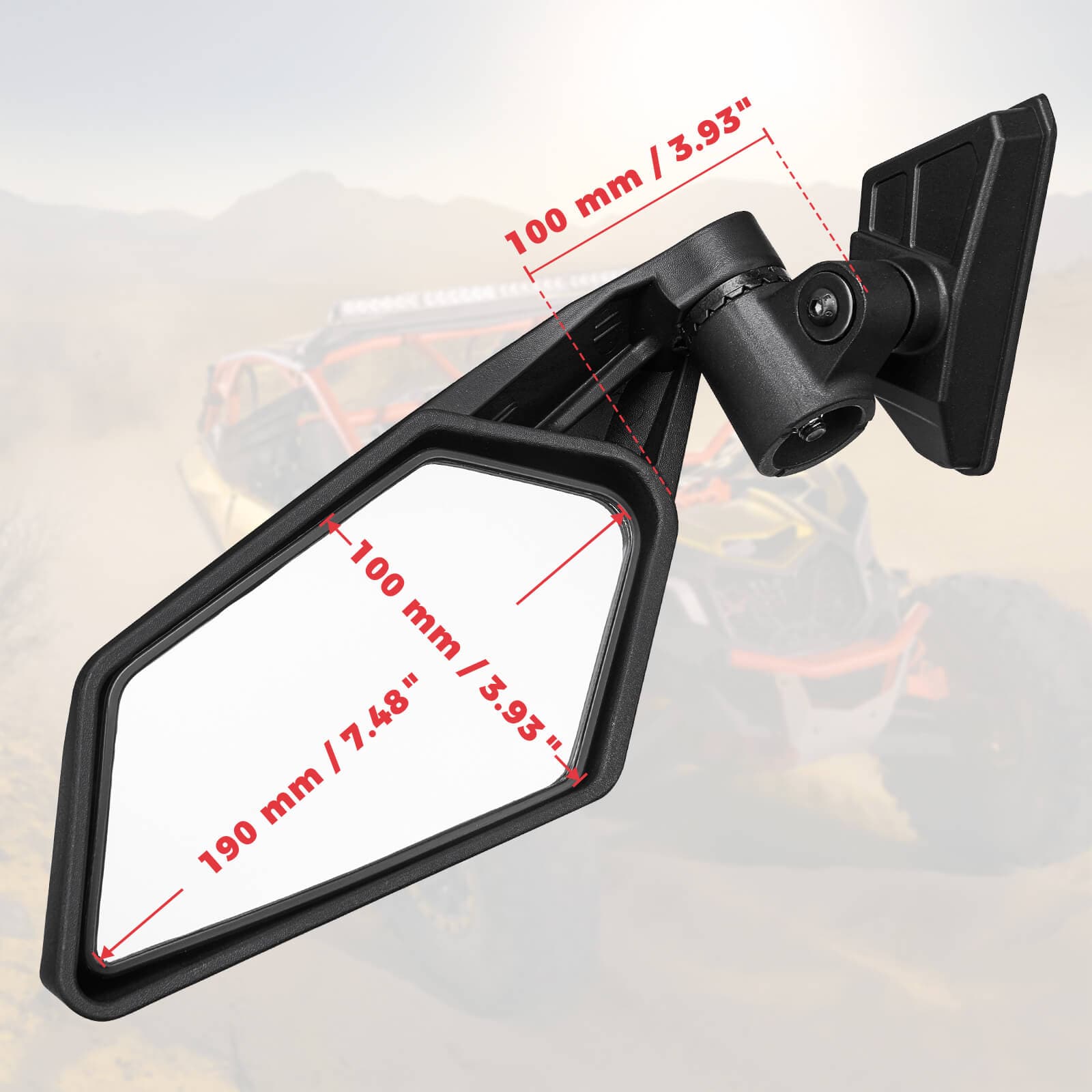 Front Lower Door Inserts & UTV Side View Mirror For Can-Am Maverick X3 - Image 14
