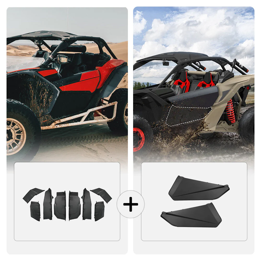 Front Lower Doors& Extended Fender Flares For Can-Am Maverick X3 - Image 16