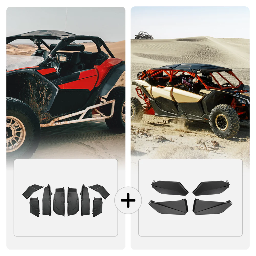 Front Lower Doors & Extended Fender Flares For Can-Am Maverick X3 MAX - Image 15