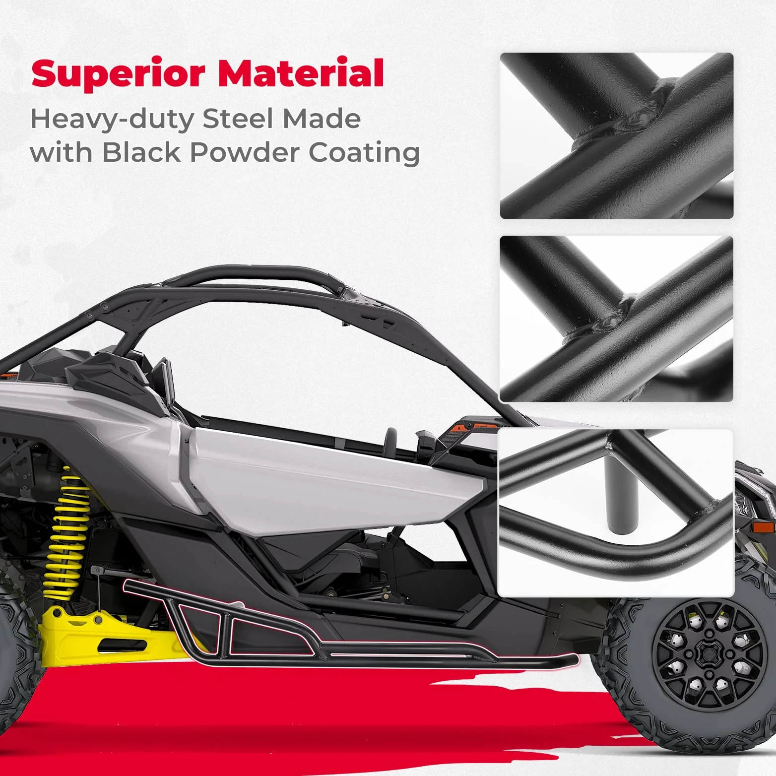 Front Lower Doors & Nerf Bars For Can-Am Maverick X3 - Image 11