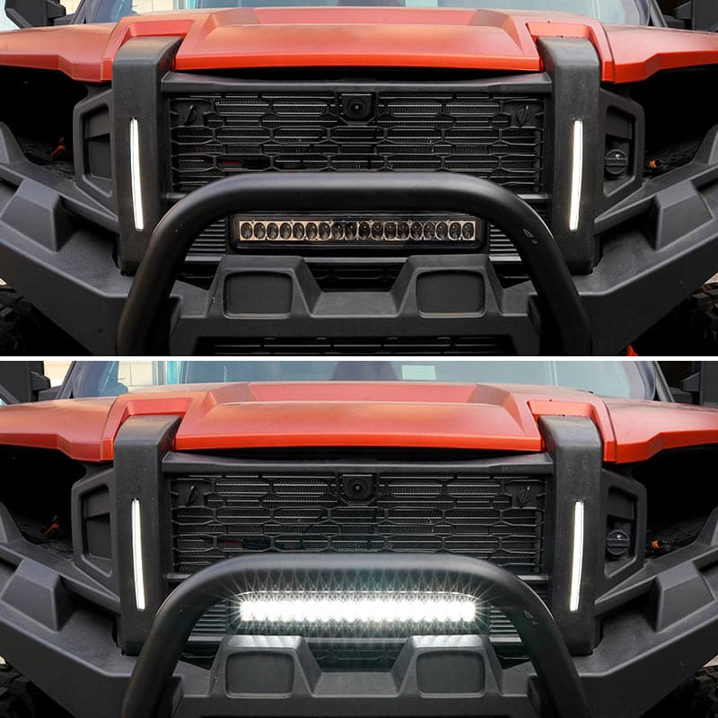 Front Mesh Grill with Accent Light for Polaris XPEDITION ADV/XP - Image 6