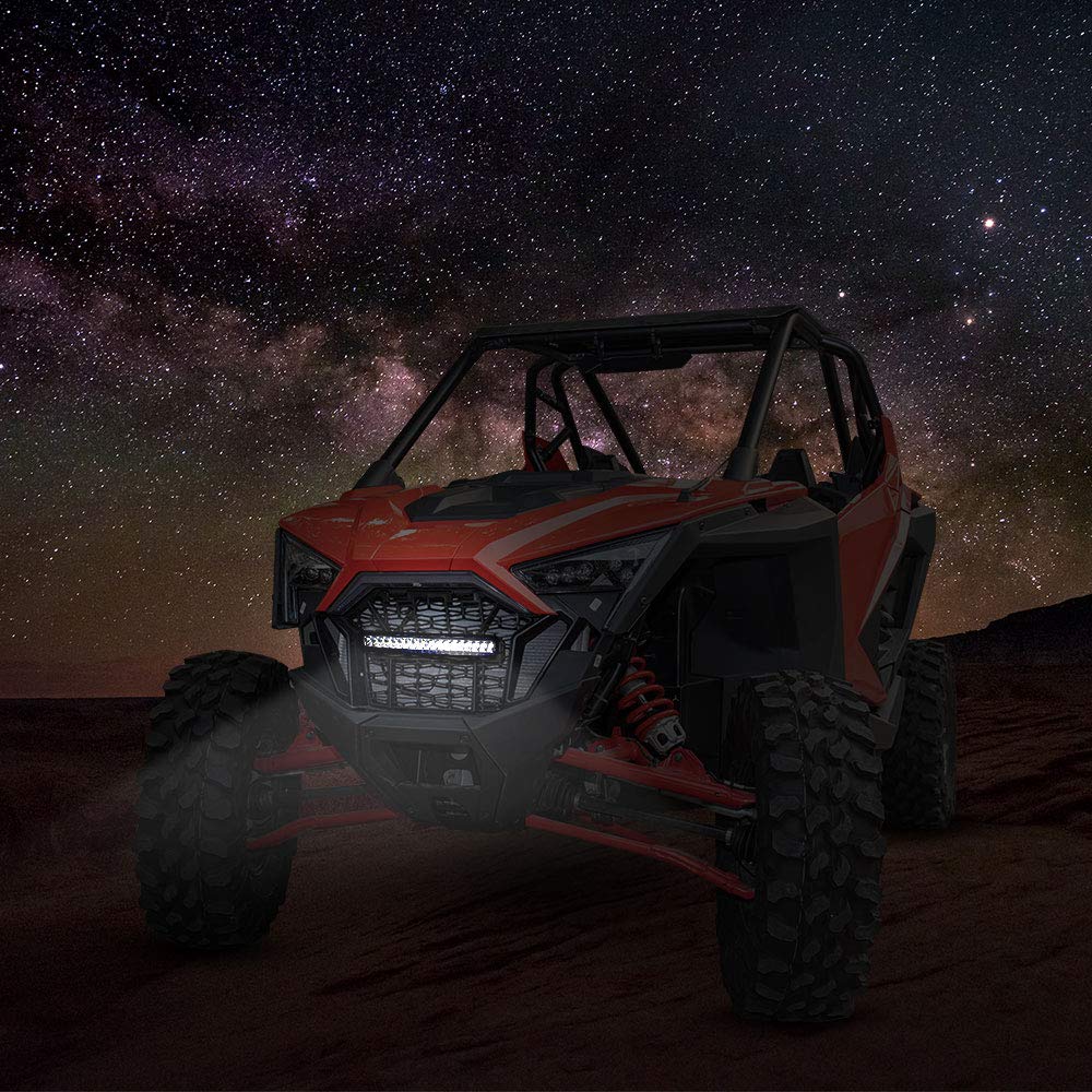 Front Mesh Grill with LED Light Bar for Polaris RZR PRO XP/TURBO R - Image 7