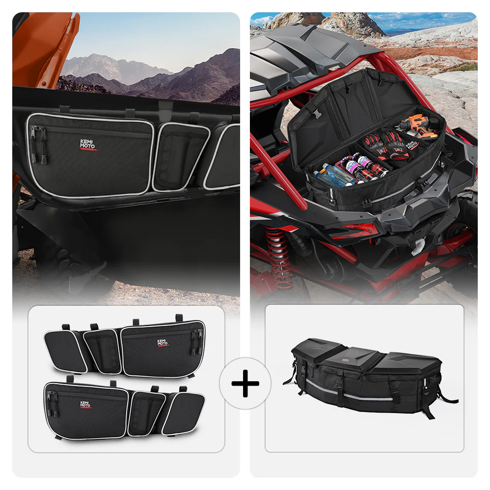 Front & Rear Storage Bags for Can-Am Maverick X3 - Image 11