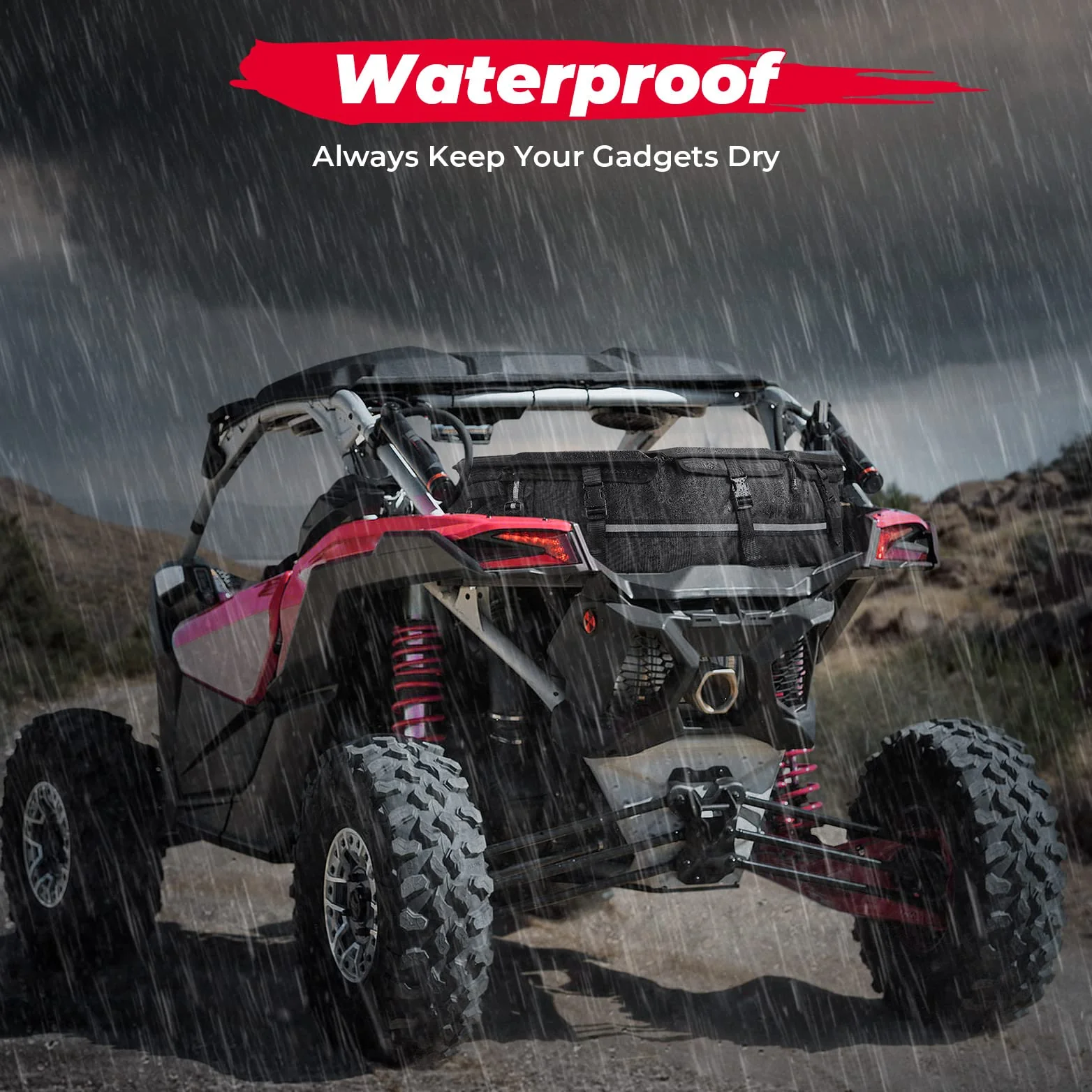 Front & Rear Storage Bags for Can-Am Maverick X3 - Image 12