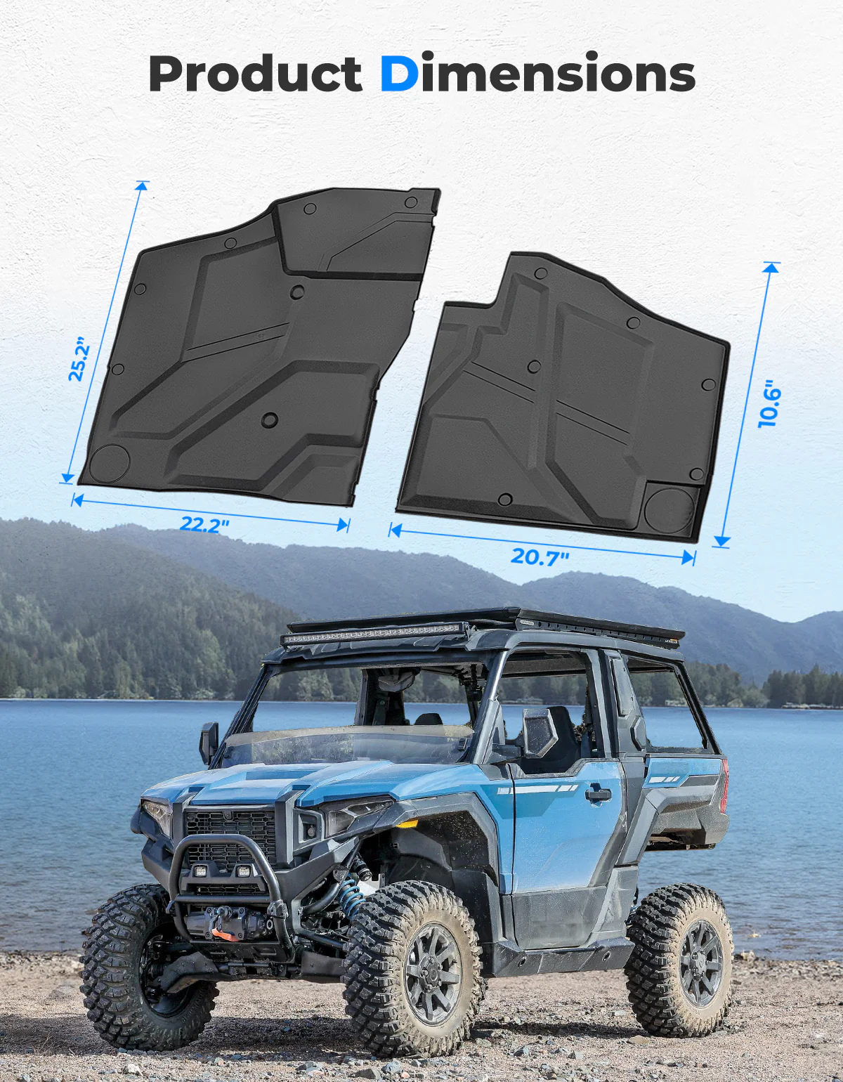 Front TPE Floor Mat for Polaris Xpedition XP/ADV/XP 5/ADV 5 2024+ - Image 7