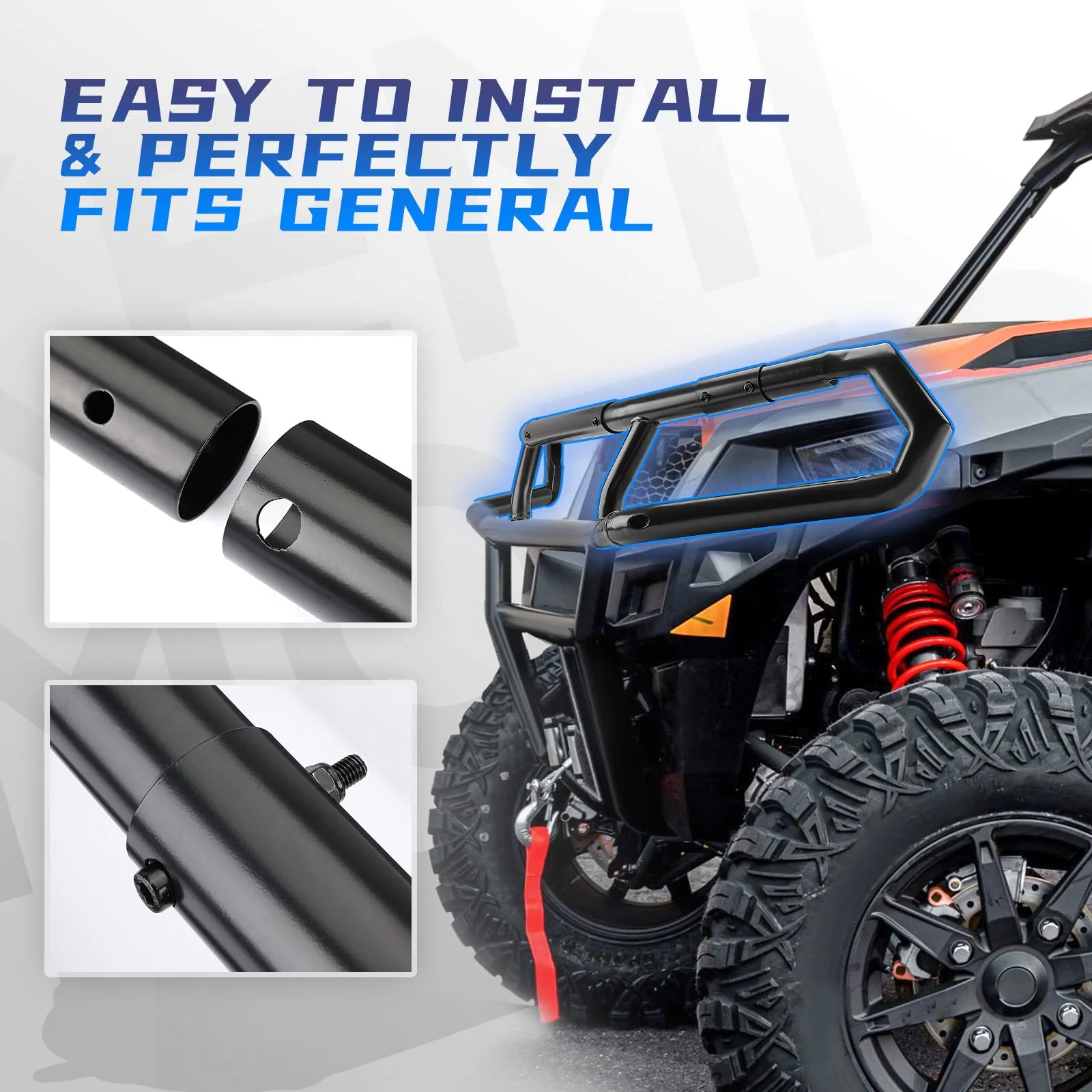 Front Upper Bumper for Polaris General 2016-2024 - Image 4
