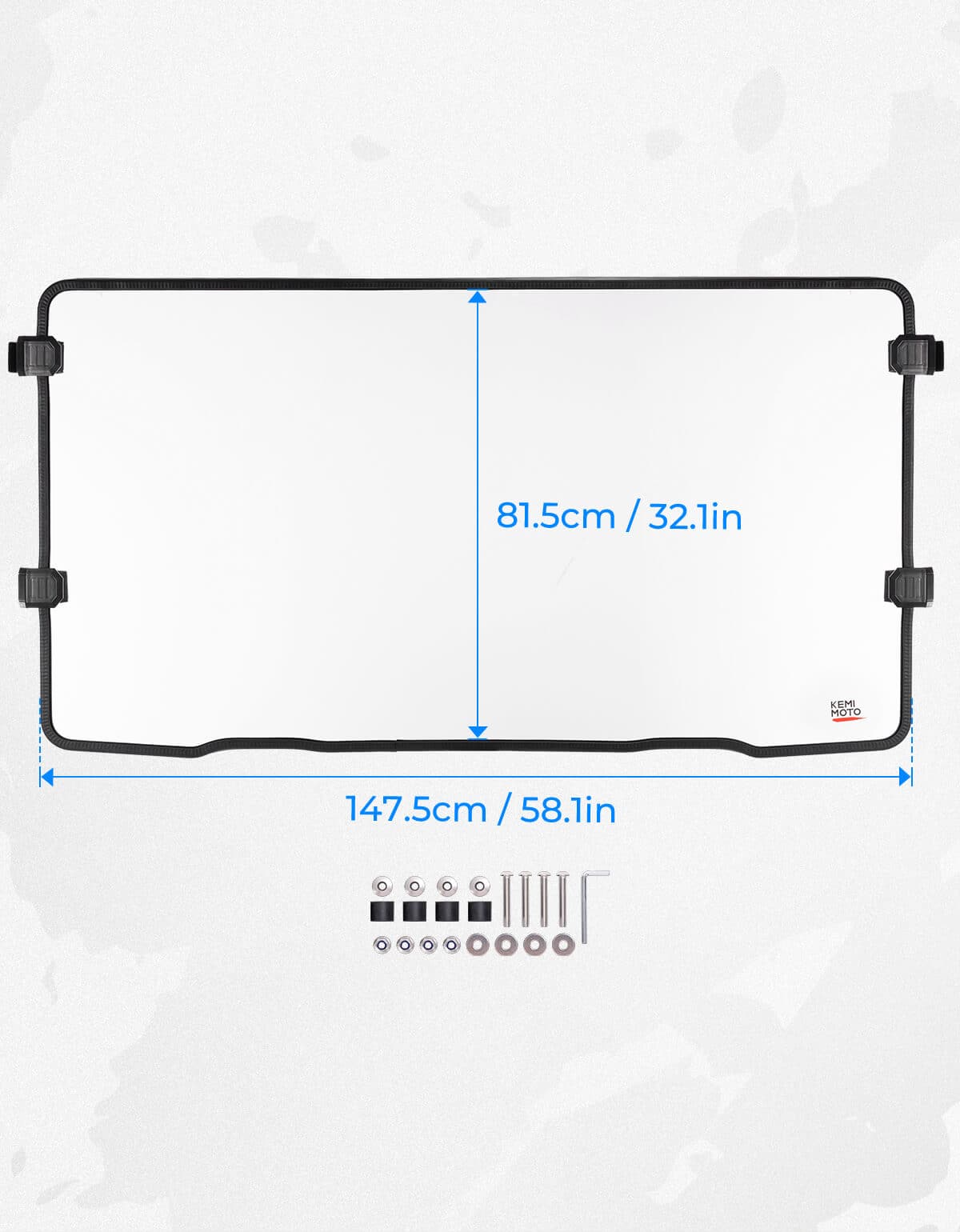 Clear Front Full Windshield for CFMOTO UFORCE 1000/1000XL - Image 7