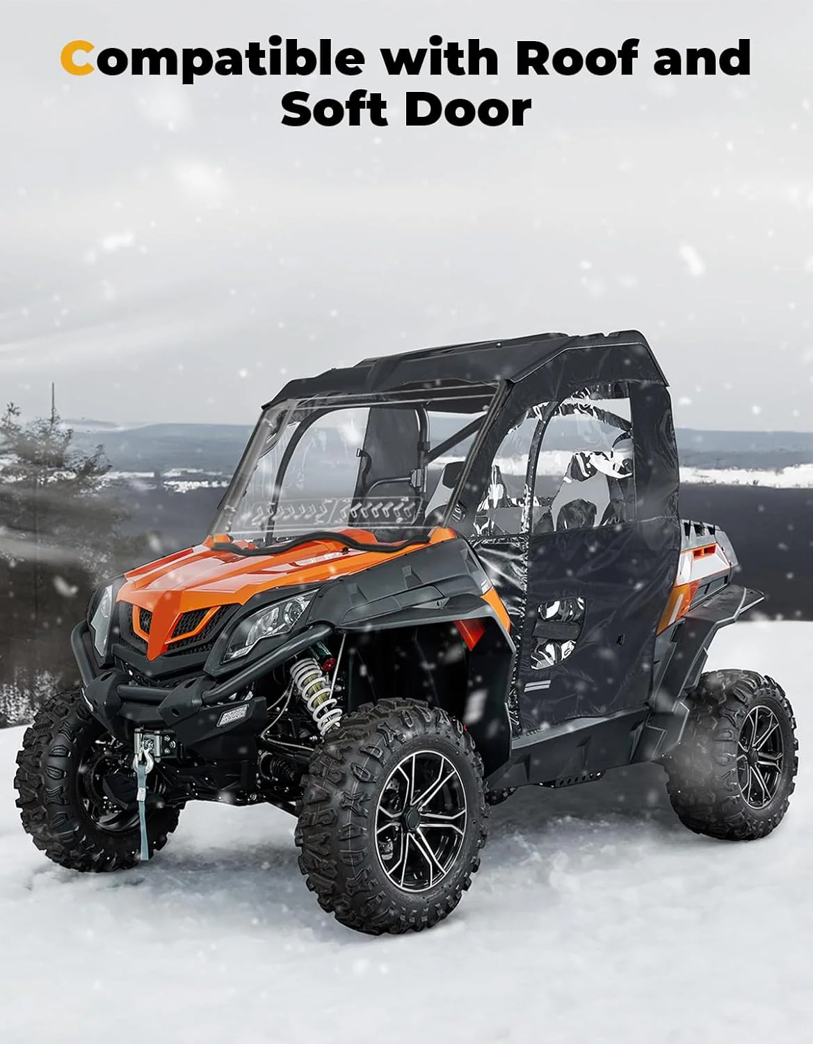 Front Windshield w/Sliding Window for CFMOTO ZForce 500 | 800 | 1000 - Image 6