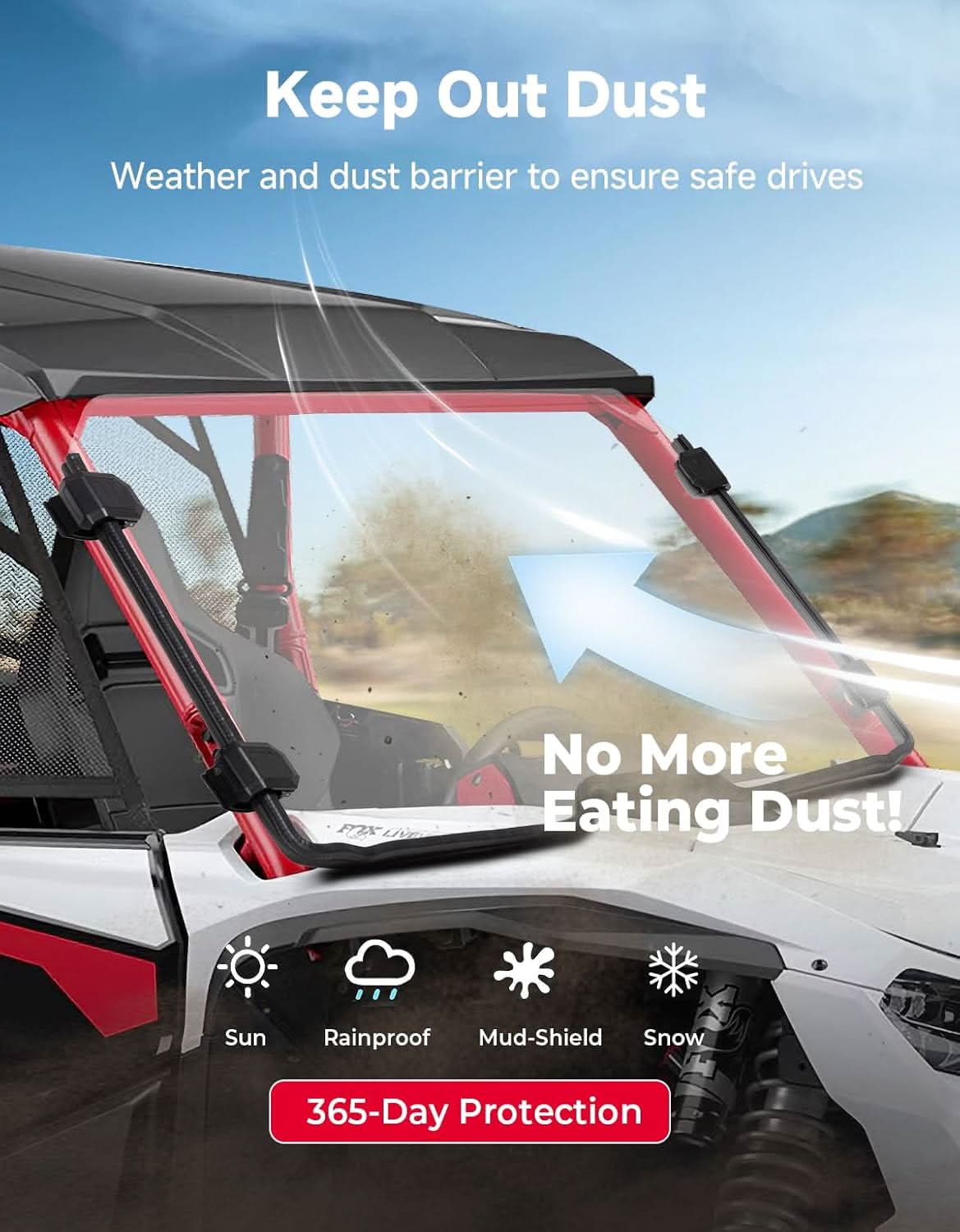 Front Windshield For Honda Talon 1000(2019+) - Image 2