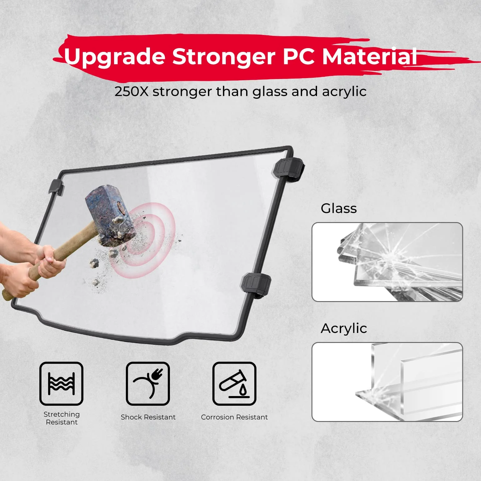 Front Full Windshield for Ranger Midsize 500 570 2015-2022 - Image 4