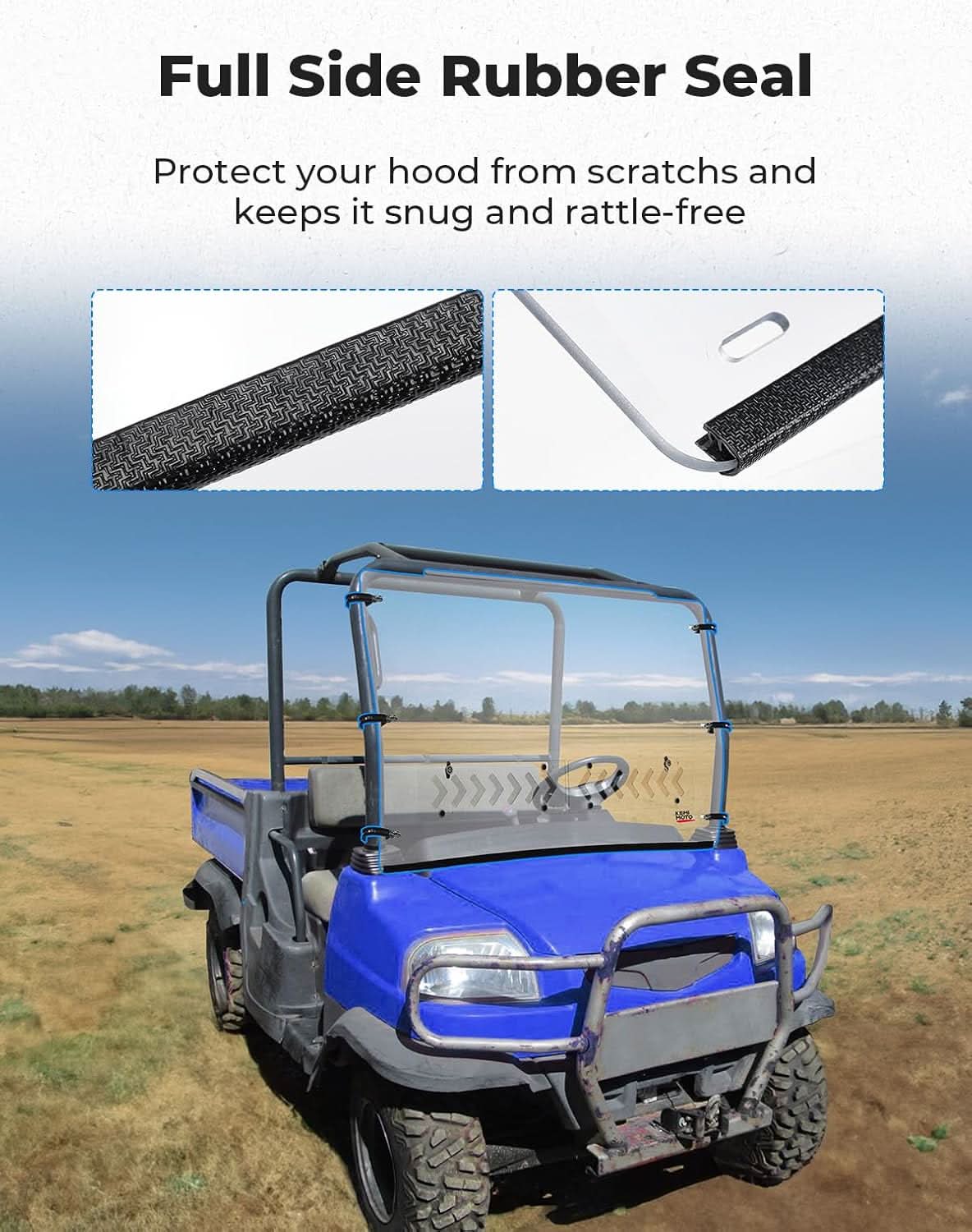 Front Windshield with Vent For Kubota RTV X900/ X1120 - Image 7