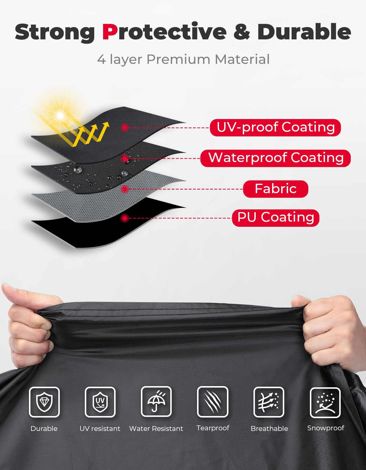 Full Cover with Reflective Strips for Polaris Slingshot 2015-2025 - Image 3