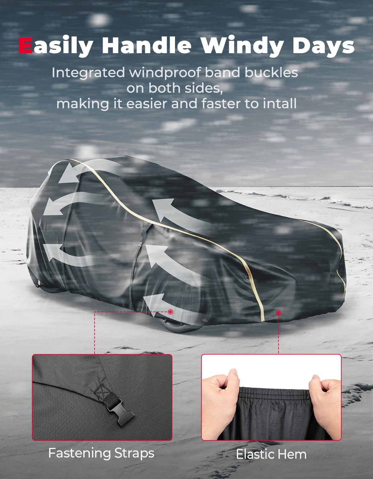 Full Cover with Reflective Strips for Polaris Slingshot 2015-2025 - Image 4
