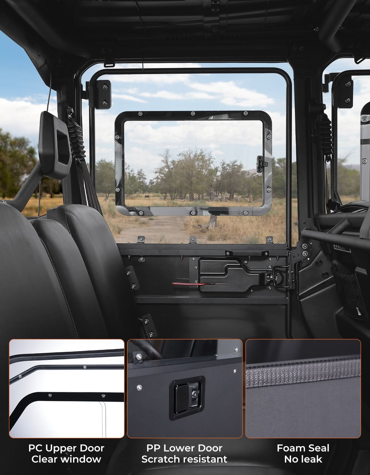 2-in-1 Door Combo for Can-Am Defender MAX & HD - Image 6