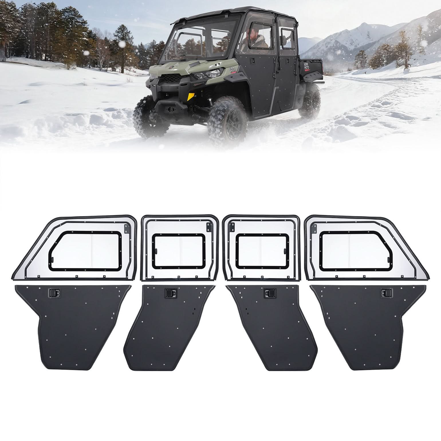 2-in-1 Door Combo for Can-Am Defender MAX & HD - Image 8
